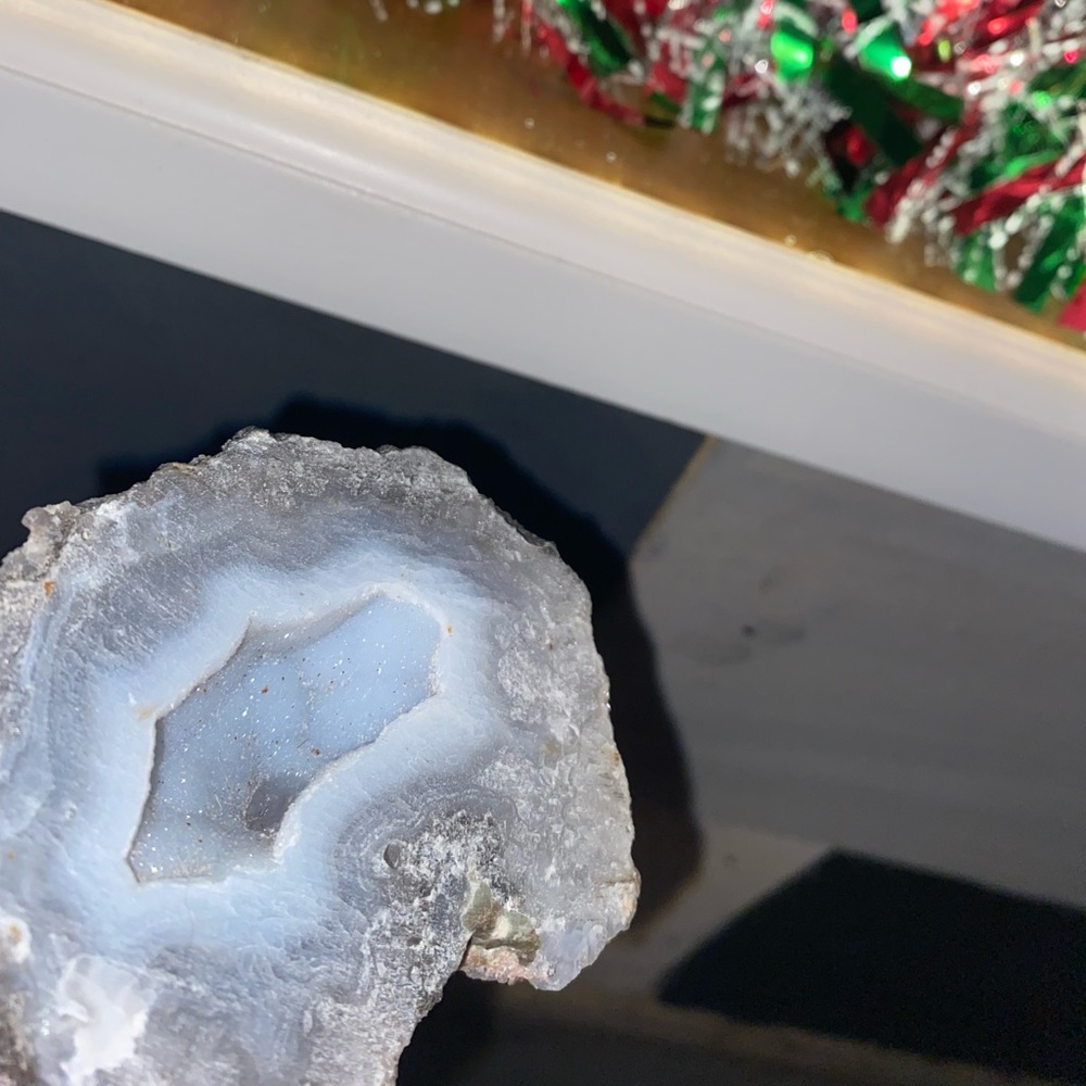 Geode incense holder